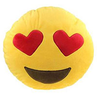 Smiley Kissen mit Herzaugen U+1F60D