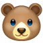 Teddybär Gesicht Emoji U+1F43B