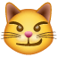 Ironisches Katzen Emoji U+1F63C