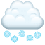 Schneefall Emoji U+1F328