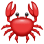 Krabbe Krebs Emoji U+1F980