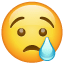 Weinender Emoji U+1F622