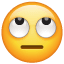 Augenrollen Emoji U+1F644