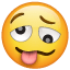 Verrücktes Gesicht Emoji U+1F974