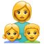 Mutter Kinder Emoji U+1F469 U+1F467 U+1F466