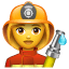 Feuerwehrfrau Emoji U+1F469 U+1F692