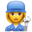 Mechanikerin Emoji U+1F469 ‍U+1F527