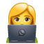 Frau Laptop Emoji U+1F469 U+1F4BB