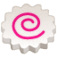 Pinker Strudel Emoji U+1F365