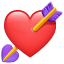 Herz mit Pfeil Emoji U+1F498
