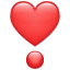 Herz Ausrufezeichen Emoji U+2763