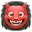 Rotes Monster Oni Smiley U+1F479