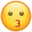 Küssen Emoji U+1F617