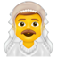 Mann Schleider Emoji U+1F470 U+2642