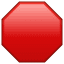 Rotes Schild Emoji U+1F6D1