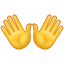 Whatsapp Emoji Symbol offene Hände