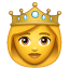 Prinzessin mit Krone Emoji U+1F478