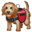 Assistenz Hund Emoji U+1F415 U+1F9BA