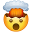 Kopf explodiert Emoji U+1F92F