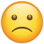 Betrübtes Emoji U+1F641