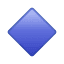 Blaue Raute Emoji U+1F539