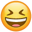 Lachkrampf XD Emoji U+1F606