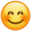 Lächelndes Emoji Snapchat U+1F60A