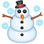 Schneemann Schneeflocken Emoji U+2603