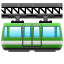 Schwebebahn Emoji U+1F69F