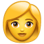 Frau Emoji Whatsapp U+1F469