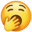 Gähnendes Emoji U+1F971