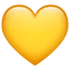 Gelbes Herz Emoji U+1F49B